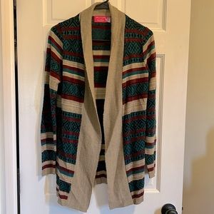 Alley and Gabby Aztek print cardigan
